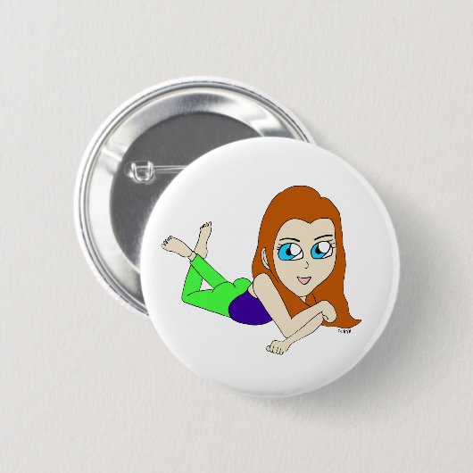 chibi ronde button 5,7 cm (Voorkant /achterkant)