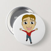 chibi ronde button 7,6 cm (Voorkant /achterkant)