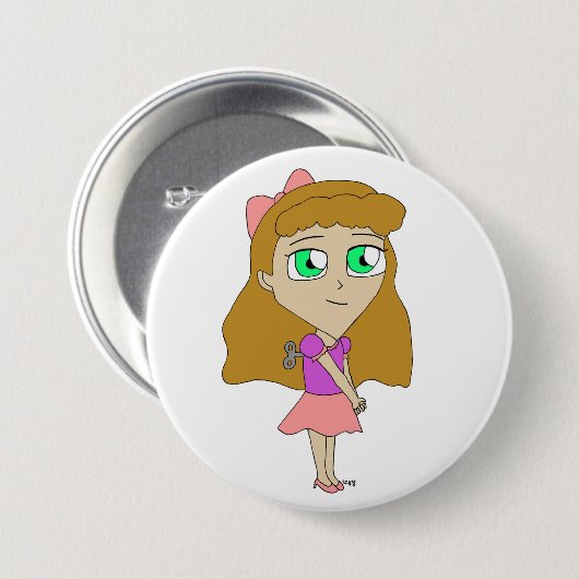 chibi ronde button 7,6 cm (Voorkant /achterkant)