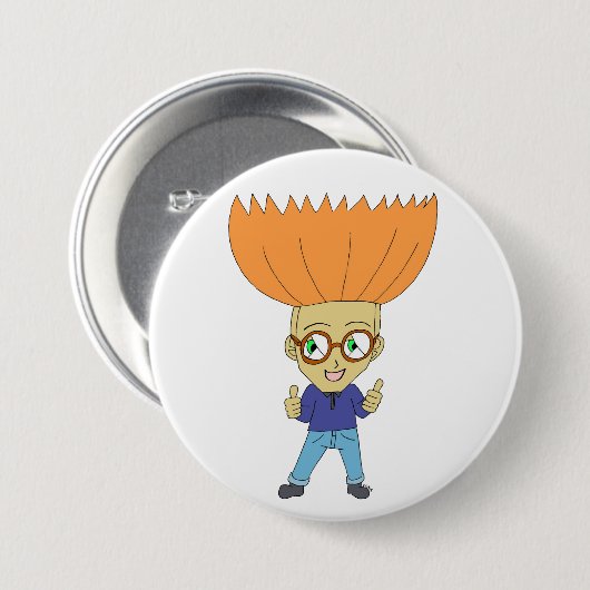 chibi ronde button 7,6 cm (Voorkant /achterkant)