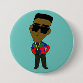 chibi ronde button 7,6 cm (Voorkant)