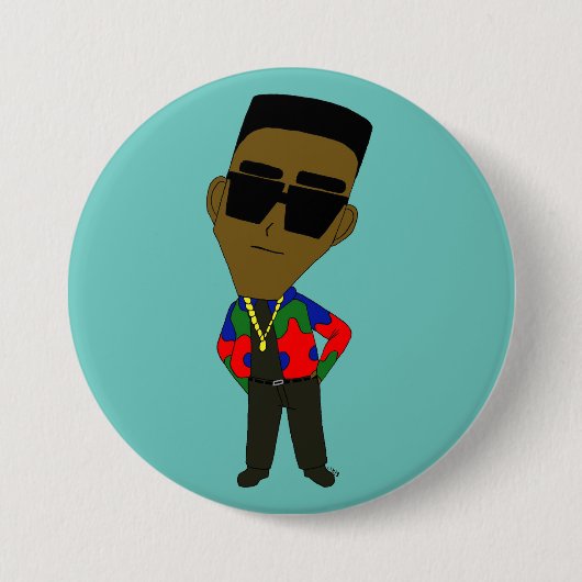 chibi ronde button 7,6 cm (Voorkant)