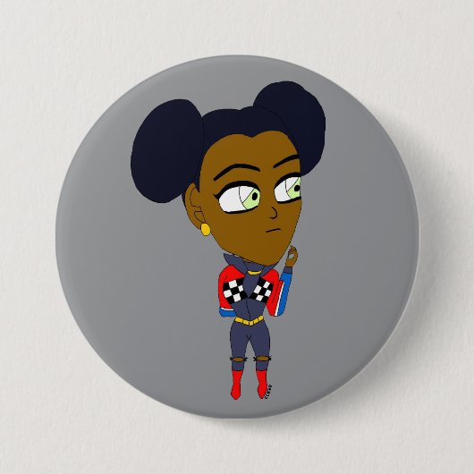 chibi ronde button 7,6 cm (Voorkant)