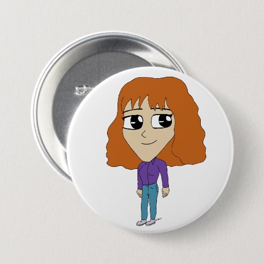 chibi ronde button 7,6 cm (Voorkant /achterkant)