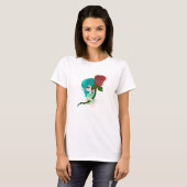 Chibi Roos met een Rozen T-shirt (Voorkant volledig)