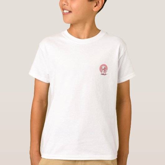 Chibi Roze Draak Kinderen T-shirt (Voorkant)