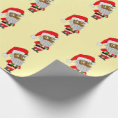 Chibi Santa Cadeaupapier (Hoek)