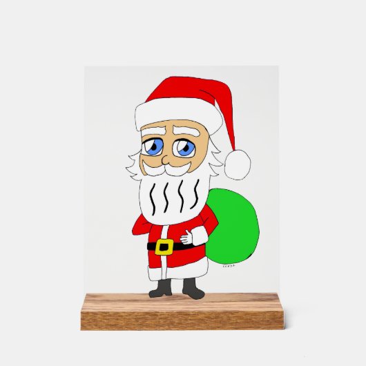 Chibi Santa Claus Acryl Bord (Voorkant)