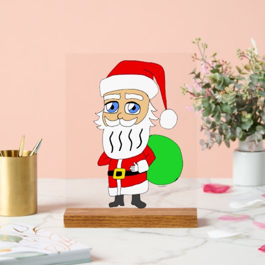 Chibi Santa Claus Acryl Bord (Huwelijk)