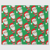 chibi santa claus cadeaupapier (Vlak)