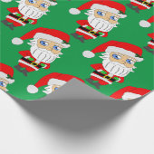 chibi santa claus cadeaupapier (Hoek)