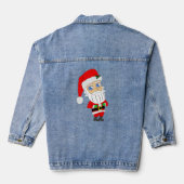 chibi santa claus denim jacket (Achterkant)