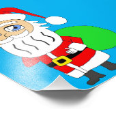 Chibi Santa Claus Foto Afdruk (Hoek)