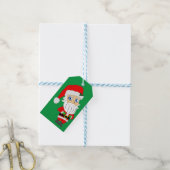 chibi santa claus gift labels cadeaulabel (Met Touw)