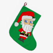 chibi santa claus grote kerstsok (Voorkant (Hangend))