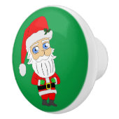 chibi santa claus keramische knop (Rechts)