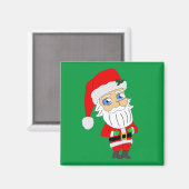 chibi santa claus magnet (Voorkant / Achterkant)