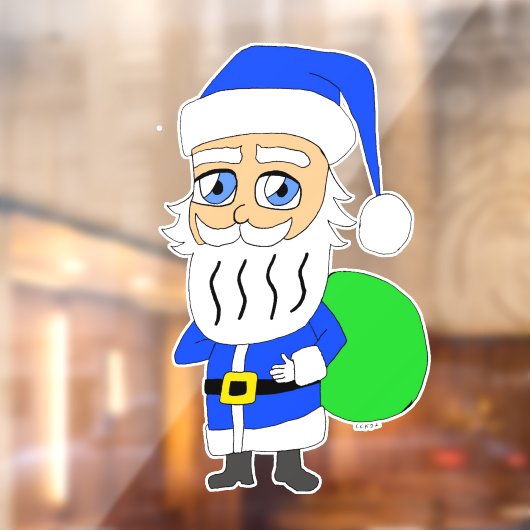 chibi Santa Claus Raamsticker (Vel 2)