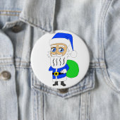 chibi Santa Claus Ronde Button 4,0 Cm (In situ)