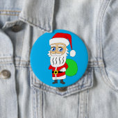 Chibi Santa Claus Ronde Button 4,0 Cm (In situ)