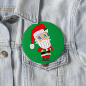 chibi santa claus ronde button 4,0 cm (In situ)