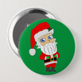 chibi santa claus ronde button 4,0 cm (Voorkant /achterkant)