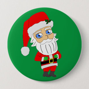 chibi santa claus ronde button 4,0 cm