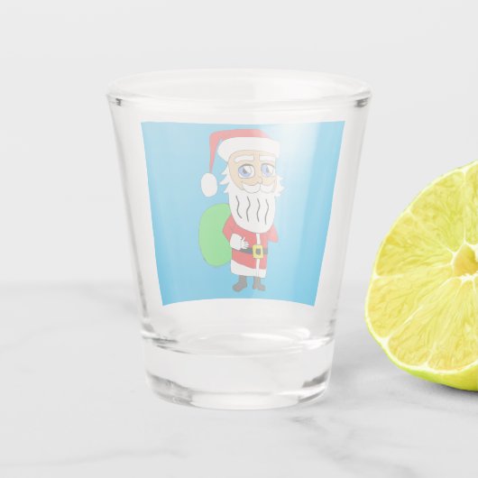 Chibi Santa Claus Shot Glas (Achterkant)