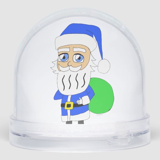 chibi Santa Claus Sneeuwbol (Achterkant)