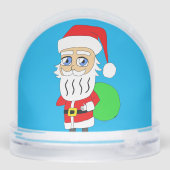 Chibi Santa Claus Sneeuwbol (Achterkant)