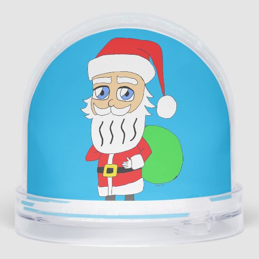 Chibi Santa Claus Sneeuwbol (Achterkant)