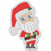 chibi santa claus sticker (Voorkant)