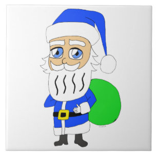 chibi Santa Claus Tegeltje