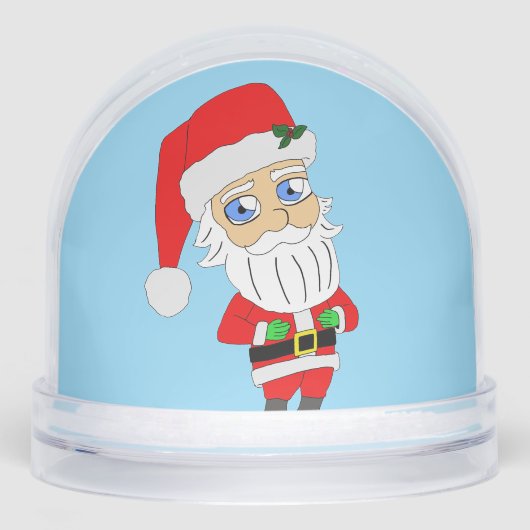 Chibi Santa en mevrouw Claus Sneeuwbol (Voorkant)
