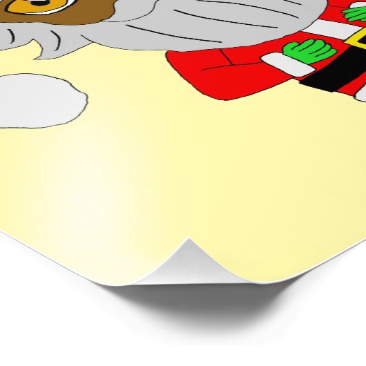 Chibi Santa Foto Afdruk (Hoek)