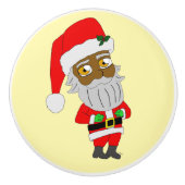 Chibi Santa Keramische Knop (Voorkant)