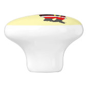 Chibi Santa Keramische Knop (Zijkant)