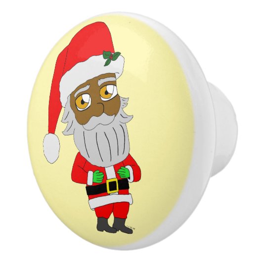 Chibi Santa Keramische Knop (Rechts)