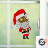 Chibi Santa Raamsticker (Huis)
