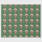 Chibi Santa (Versie 3) Cadeaupapier (Vlak)