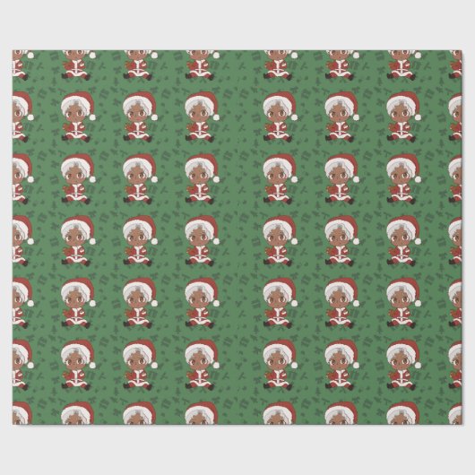 Chibi Santa (Versie 3) Cadeaupapier (Zoom)