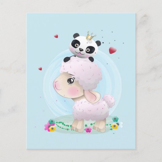 Chibi Schaap | Baby Schaap | Kinderen Lief Lam Flyer (Voorkant)
