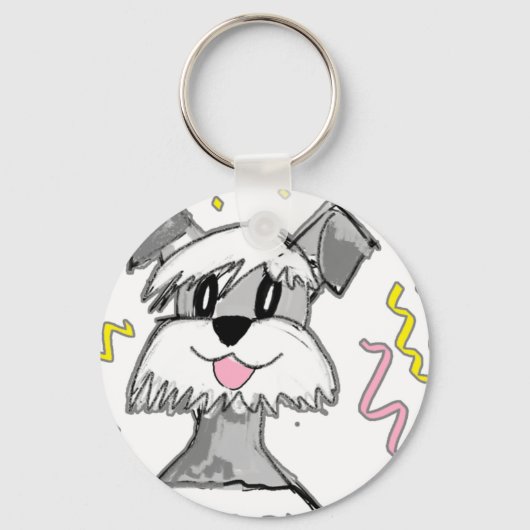 Chibi Schnauzer Sleutelhanger (Voorkant)