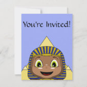 Chibi sfinx met piramides kaart (Voorkant)