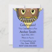 Chibi sfinx met piramides kaart (Achterkant)