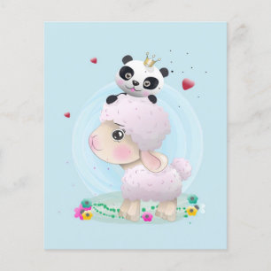 Chibi Sheep Baby schapen Kinder Liefde Lamb Flyer
