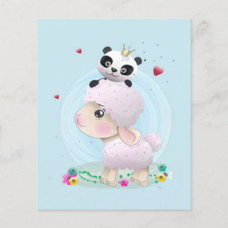 Chibi Sheep | Baby schapen | Kinder Liefde Lamb Flyer