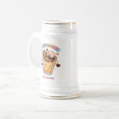 Chibi Siamese kat slaapt op koffie  Bierpul (Voorkant links)