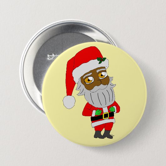 Chibi Sinterklaas Ronde Button 7,6 Cm (Voorkant /achterkant)
