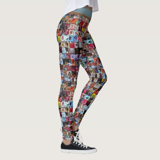 Chibi Sketch Photo Wall Leggings (Rechts)